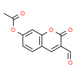 3-Formyl-2-oxo-2H-chromen-7-yl acetate Structure