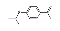 p-(1-methylethenyl)phenyl i-propyl sulphide结构式