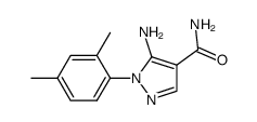 5-amino-1-(2,4-dimethylphenyl)-1H-pyrazole-4-carboxamide结构式