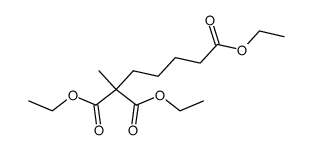 triethyl 2-methyl-2-carboxy-1,7-heptanedioate结构式