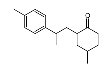 4-methyl-2-(2-p-tolyl-propyl)-cyclohexanone Structure