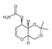 3-O-carbamoyl-4,6-O-isopropylidene-D-glucal Structure