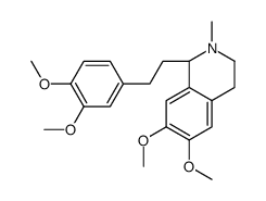 (1S)-1-[2-(3,4-dimethoxyphenyl)ethyl]-6,7-dimethoxy-2-methyl-3,4-dihydro-1H-isoquinoline结构式