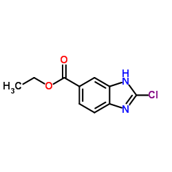 2-氯-1H-苯并[d]咪唑-6-羧酸乙酯结构式