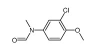 formic acid-(3-chloro-4-methoxy-N-methyl-anilide)结构式