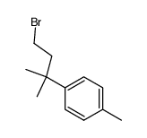 1-(3-bromo-1,1-dimethyl-propyl)-4-methyl-benzene Structure