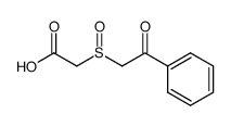 (2-oxo-2-phenyl-ethanesulfinyl)-acetic acid结构式