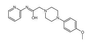 2-[4-(4-methoxyphenyl)piperazin-1-yl]-N-pyridin-2-ylacetamide结构式