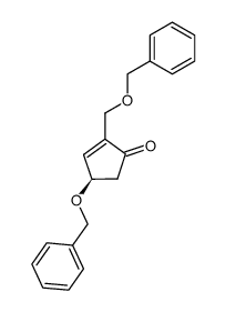 (4R)-4-benzyloxy-2-benzyloxymethylcyclopent-2-en-1-one结构式