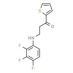 1-(2-THIENYL)-3-(2,3,4-TRIFLUOROANILINO)-1-PROPANONE structure