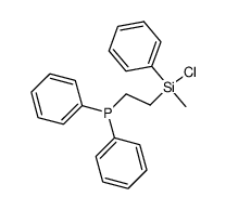 (2-(chloro(methyl)(phenyl)silyl)ethyl)diphenylphosphane Structure