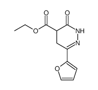 ethyl 6-(2-furyl)-3-oxo-2,3,4,5-tetrahydropyridazine-4-carboxylate结构式
