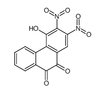 4-hydroxy-2,3-dinitro-phenanthrene-9,10-dione结构式