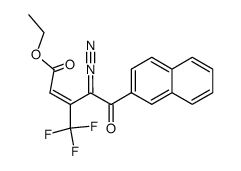 ethyl (E)-4-diazo-5-(naphthalen-2-yl)-5-oxo-3-(trifluoromethyl)pent-2-enoate Structure