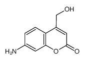 7-amino-4-(hydroxymethyl)-2H-1-benzopyran-2-one结构式