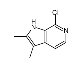 1H-Pyrrolo[2,3-c]pyridine, 7-chloro-2,3-dimethyl-结构式
