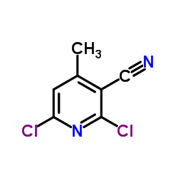 2,6-Dichloro-4-methylnicotinonitrile structure