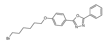 2-[4-(6-bromohexoxy)phenyl]-5-phenyl-1,3,4-oxadiazole结构式