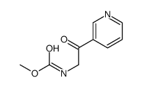 methyl N-(2-oxo-2-pyridin-3-ylethyl)carbamate结构式