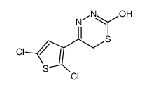 5-(2,5-dichlorothiophen-3-yl)-3,6-dihydro-1,3,4-thiadiazin-2-one结构式