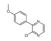 2-chloro-3-(4-methoxyphenyl)pyrazine Structure