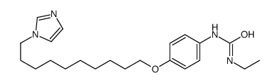1-ethyl-3-[4-(10-imidazol-1-yldecoxy)phenyl]urea结构式