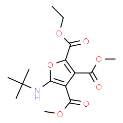 2,3,4-Furantricarboxylic acid,5-[(1,1-dimethylethyl)amino]-,2-ethyl 3,4-dimethyl ester结构式