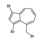 1,3-dibromo-4-(bromomethyl)azulene Structure