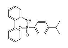 N-(2-phenylphenyl)-4-propan-2-ylbenzenesulfonamide结构式