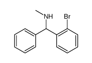 Benzenemethanamine, 2-bromo-N-methyl-α-phenyl Structure