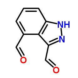 1H-Indazole-3,4-dicarbaldehyde Structure