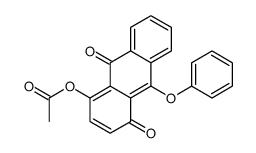 (4,9-dioxo-10-phenoxyanthracen-1-yl) acetate结构式