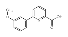 6-(3-甲氧基苯基)吡啶甲酸结构式
