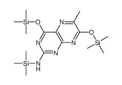 6-methyl-N-trimethylsilyl-4,7-bis(trimethylsilyloxy)pteridin-2-amine结构式