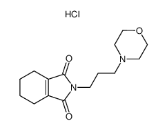 2-(3-Morpholin-4-yl-propyl)-4,5,6,7-tetrahydro-isoindole-1,3-dione; hydrochloride Structure