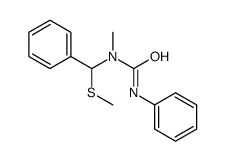 1-methyl-1-[methylsulfanyl(phenyl)methyl]-3-phenylurea结构式