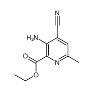 ethyl 3-amino-4-cyano-6-methylpyridine-2-carboxylate Structure