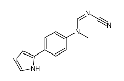 N'-cyano-N-[4-(1H-imidazol-5-yl)phenyl]-N-methylmethanimidamide Structure