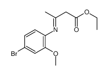 ethyl 3-(4-bromo-2-methoxyphenyl)iminobutanoate结构式