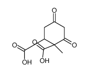 1-methyl-4,6-dioxocyclohexane-1,2-dicarboxylic acid结构式