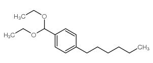 4-正己基苯甲醛二乙基乙缩醛结构式