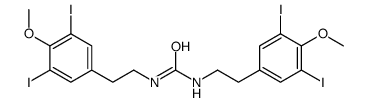 1,3-bis[2-(3,5-diiodo-4-methoxyphenyl)ethyl]urea结构式