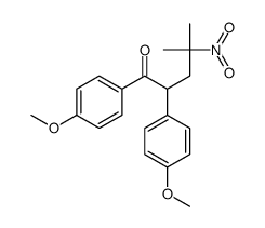 1,2-bis(4-methoxyphenyl)-4-methyl-4-nitropentan-1-one Structure