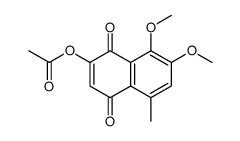 (7,8-dimethoxy-5-methyl-1,4-dioxonaphthalen-2-yl) acetate Structure