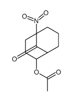 (5-nitro-9-oxo-2-bicyclo[3.3.1]nonanyl) acetate Structure