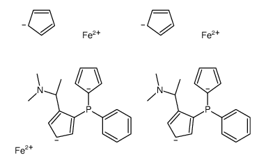 1,1′-Bis{(S)-{(SP)-2-[(R)-1-(dimethylamino)ethyl]ferrocenyl}phenylphosphino}ferrocene picture