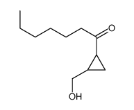 1-[2-(hydroxymethyl)cyclopropyl]heptan-1-one Structure