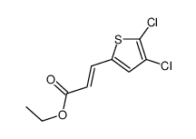 ethyl 3-(4,5-dichlorothiophen-2-yl)prop-2-enoate结构式