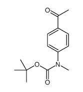 tert-Butyl (4-acetylphenyl)(methyl)carbamate Structure