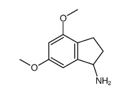 4,6-dimethoxy-2,3-dihydro-1H-inden-1-amine结构式